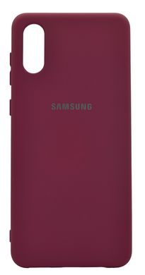 Силіконовий чохол Full Cover для Samsung A02 marsala my color