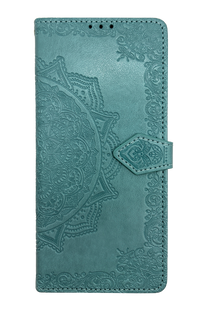 Чехол-книжка кожа Art case для Samsung A02 с визитницей mint