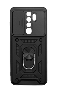 Чохол Camshield Serge Ring for Magnet для Xiaomi Redmi Note 8 Pro black протиударний шторка/зах.