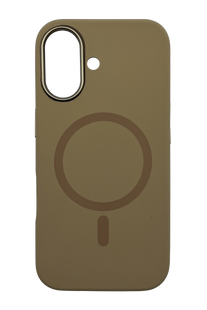 Силіконовий чохол Fibra OmniMag для iPhone 16 brown