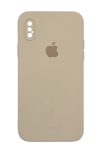 Силіконовий чохол Full Cover Square для iPhone XS Max pink sand Full Camera
