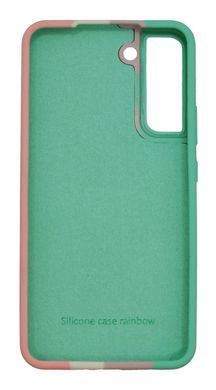 Силиконовый чехол Full Cover для Samsung S22+ Rainbow №4