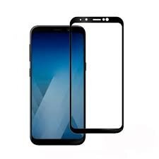 Защитное 2.5D стекло Full Coverage для Samsung A8+(2018) A730 black Glasscove