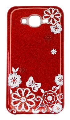 Силіконовый чохол Мишка Love Me для Samsung J500/J5 red