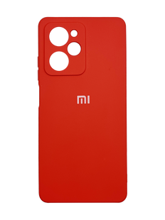 Силіконовий чохол Full Cover для Xiaomi Poco X5 Pro 5G red Full Camera