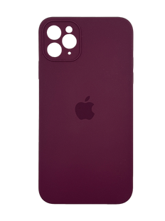 Силіконовий чохол Full Cover Square для iPhone 11 Pro marsala Full Camera