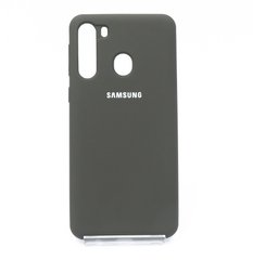 Силіконовий чохол Full Cover для Samsung A21 dark olive