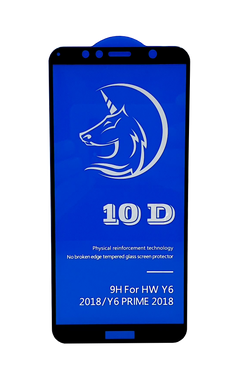 Захисне 10D скло Full Glue для Huawei Y6 2018 black SP