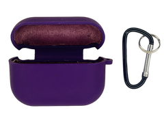 Чохол for AirPods Pro силіконовий ultra violet з мікрофіброю