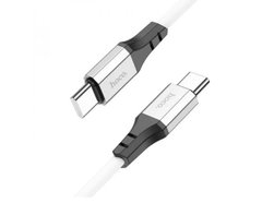 USB кабель Hoco X86 Spear Silicone Type-C to Type-C 60W 1m white