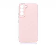 Силиконовый чехол Full Cover для Samsung S22 pink sand Full camera без logo