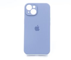 Силіконовий чохол Full Cover для iPhone 14 lavender grey Full Camera