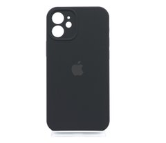 Силіконовий чохол Full Cover для iPhone 12 mini black Full Camera
