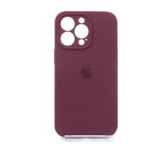 Силіконовий чохол Full Cover для iPhone 13 Pro plum Full Camera