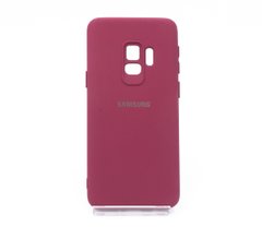 Силиконовый чехол Full Cover для Samsung S9 marsala My color Full Camera