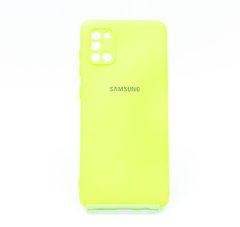 Силиконовый чехол Full Cover для Samsung A31 neon green My Color Full Camera