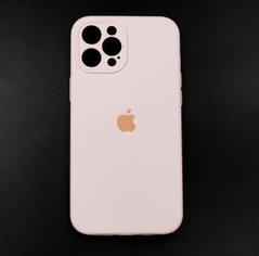 Силіконовий чохол Full Cover для iPhone 12 Pro Max chalk pink Full Camera