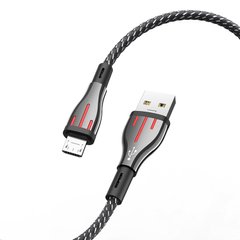 USB кабель Borofone BU23 Highway Micro Fast Charging 2.4A/1.2m black&gray