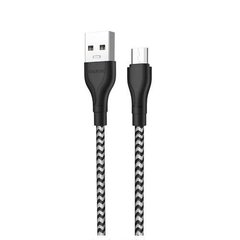 USB кабель Borofone BX39 Beneficial Micro 2.4A/1m black white