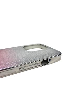 Чохол TPU+Glass для iPhone 13 Pro Swarovski raspberry