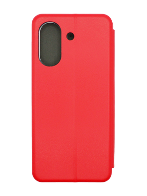 Чехол книжка Original кожа для Xiaomi Redmi 13C/Poco C65 red