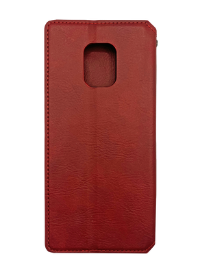 Чехол-книжка кожа для Xiaomi Redmi Note 9s/Note 9 Pro/Note 9 Pro Max red Getman Cubic PU