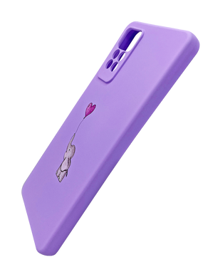 Силиконовый чехол Art для Xiaomi Redmi Note 11 Pro/Note 12Pro 4G lilac/elephant Full Camera