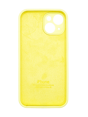 Силіконовий чохол Full Cover для iPhone 15 Plus mellow yellow Full Camera