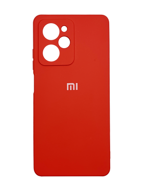 Силіконовий чохол Full Cover для Xiaomi Poco X5 Pro 5G red Full Camera