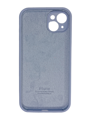 Силіконовий чохол Full Cover для iPhone 15 Plus lavander gray Full Camera