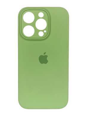 Силіконовий чохол Full Cover для iPhone 12 Pro Max mint Full Camera