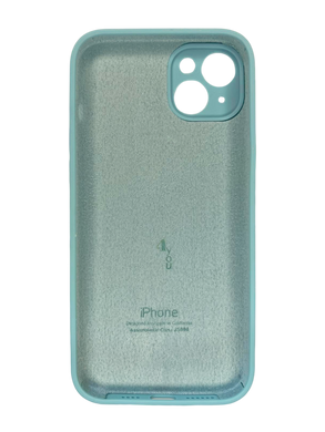 Силіконовий чохол Full Cover для iPhone 14 Plus marine green(mint gam) Full Camera
