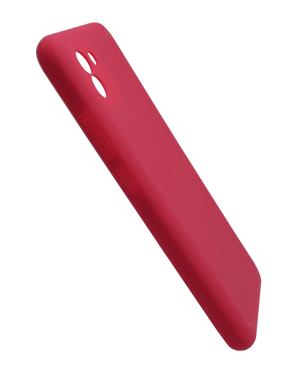 Силиконовый чехол Full Cover для Samsung A03 rose red Full Сamera без logo