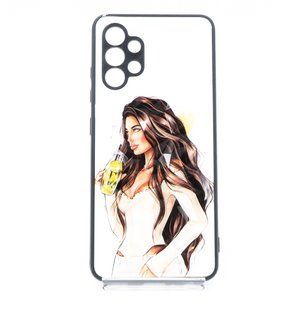 TPU+PC чохол Prisma Ladies для Samsung A32 4G yellow Full Camera
