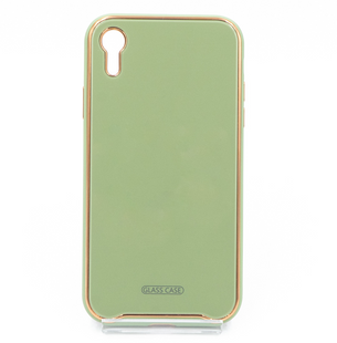 Чехол TPU+Glass Venezia для iPhone XR mint