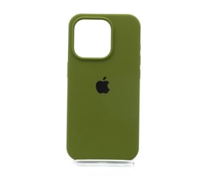 Силіконовий чохол Full Cover для iPhone 15 Pro dark olive (virid)