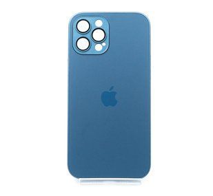 Чехол TPU+Glass sapphire matte case для iPhone 12 Pro Max navy blue