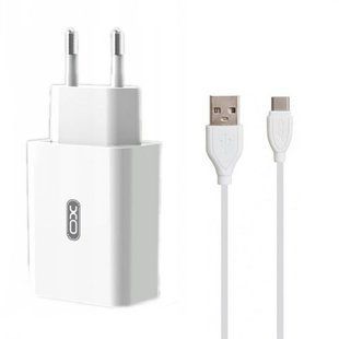 Мережевий зарядний пристрій XO L36 Type-C QC3.0 3A 1m (EU) white