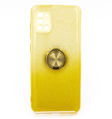 Силиконовый чехол SP Shine для Samsung A31 gold ring for magnet