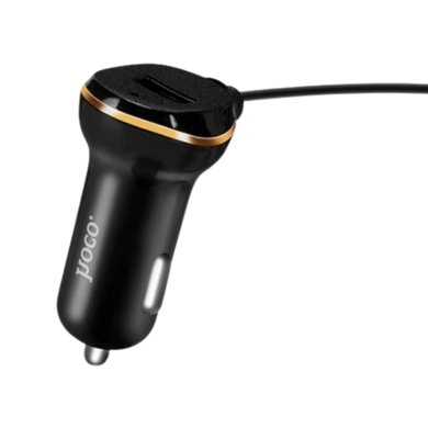 Автомобільний зарядний пристрій HOCO Z14 USB to Lightning 3.4A black