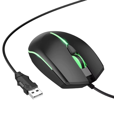 Комп'ютерна миша ігрова Hoco GM37 Wonderful gaming luminous black