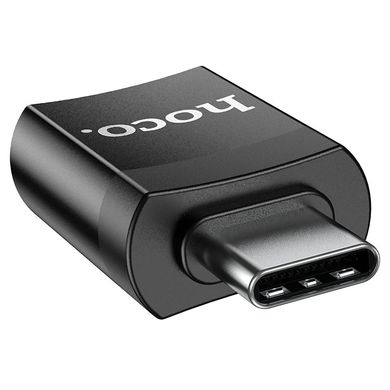Перехідник Hoco UA17 Type-C Male to USB female USB3.0 adapter black