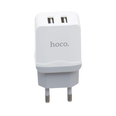 Сетевоое зарядное устройство HOCO C33A 2USB 2.4A micro white