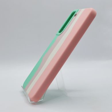 Силиконовый чехол Full Cover для Samsung S22+ Rainbow №4