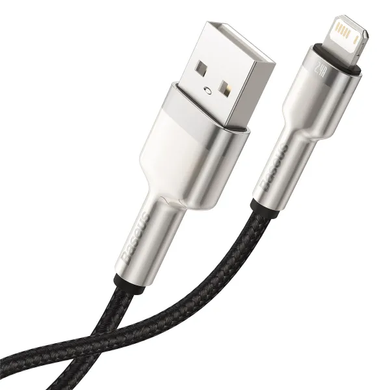 USB кабель Baseus Cafule Metal CALJK-B01 Lightning 2.4A/2m black