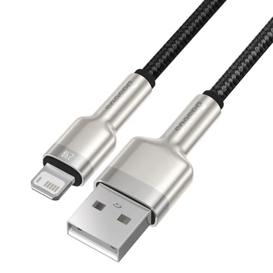 USB кабель Baseus Cafule Metal CALJK-B01 Lightning 2.4A/2m black