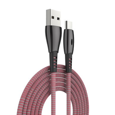 USB кабель Celebrat CB-12T Type-C 3A 1m red