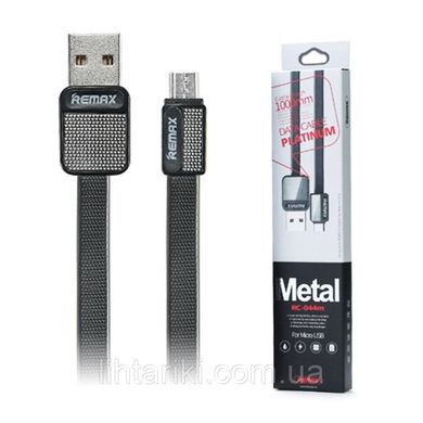 USB кабель Remax Platinum RC-044 micro 2,1A/1m black
