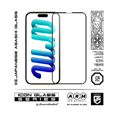 Захисне скло ArmorStandart Icon 3D для iPhone 14 / 13 / 13 Pro Black (ARM61971)