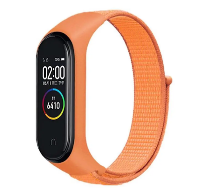 Ремінець Nylon для Xiaomi Mi Band 3/4/5/6 orange